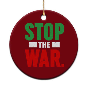 Free Iran Support Iranian MIGA Ceramic Ornament Stop The War TS14 1pc Red Print Your Wear
