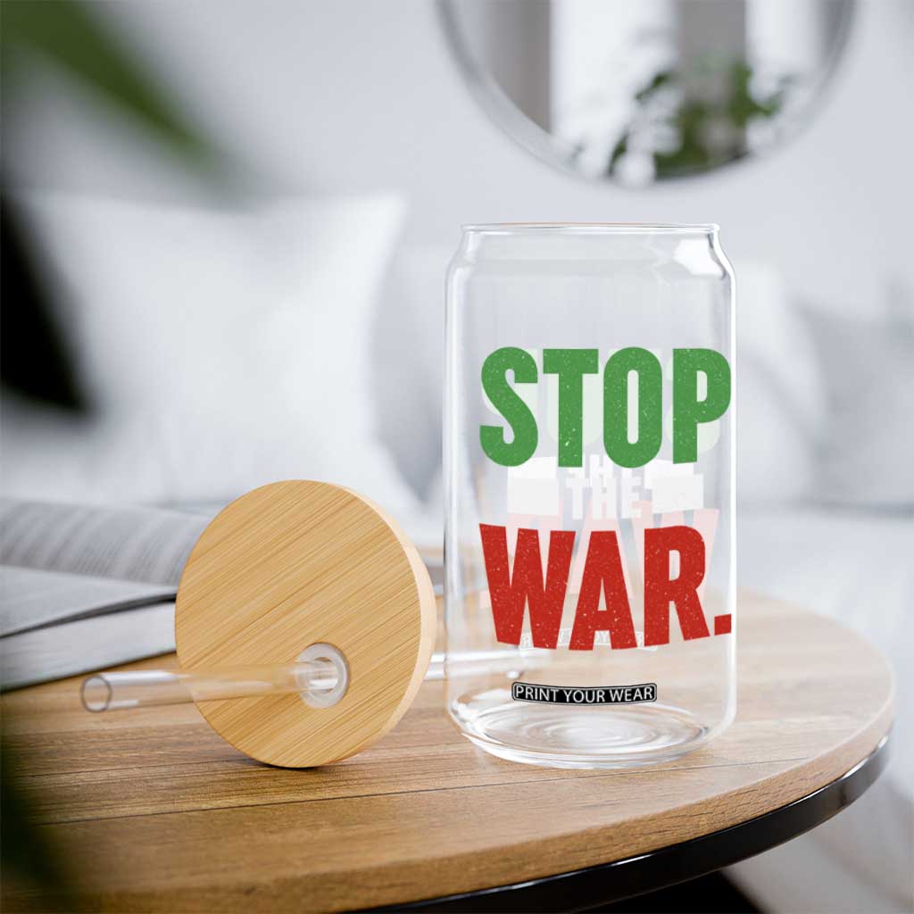 Free Iran Support Iranian MIGA Glass Can Stop The War TS14 Print Your Wear