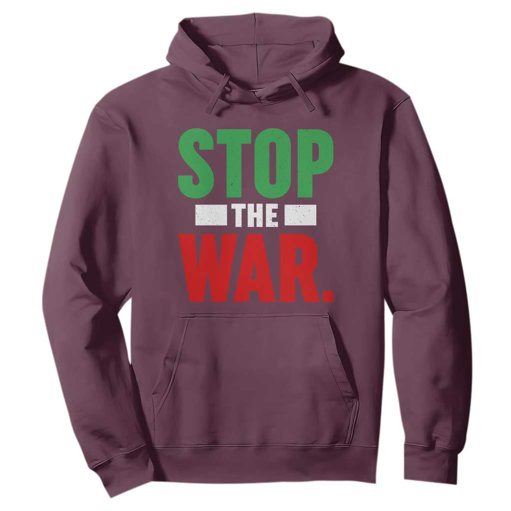 Free Iran Support Iranian MIGA Hoodie Stop The War TS14 Maroon Print Your Wear