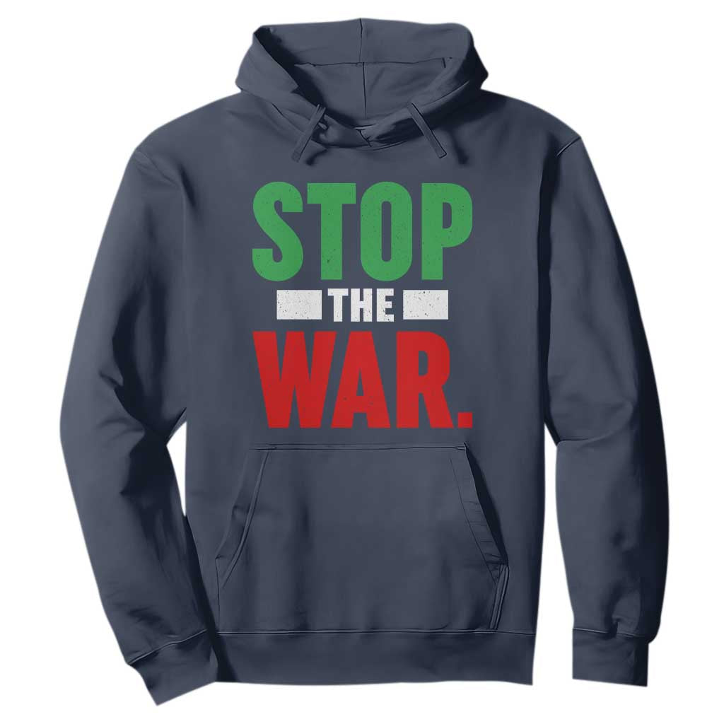 Free Iran Support Iranian MIGA Hoodie Stop The War TS14 Navy Print Your Wear