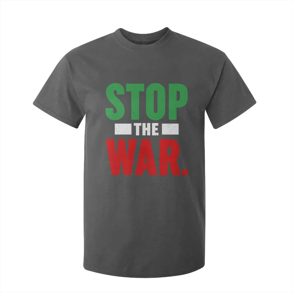 Free Iran Support Iranian MIGA T Shirt For Kid Stop The War TS14 Dark Heather Print Your Wear