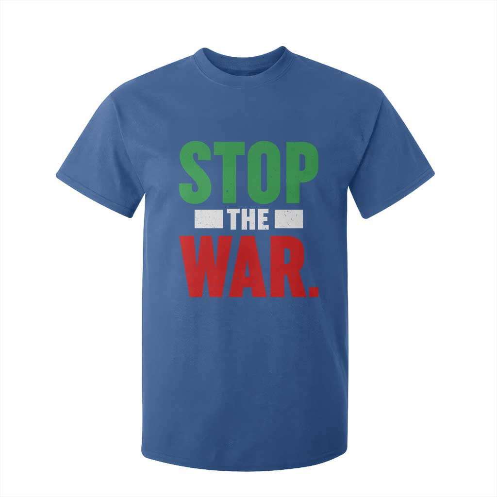 Free Iran Support Iranian MIGA T Shirt For Kid Stop The War TS14 Royal Blue Print Your Wear