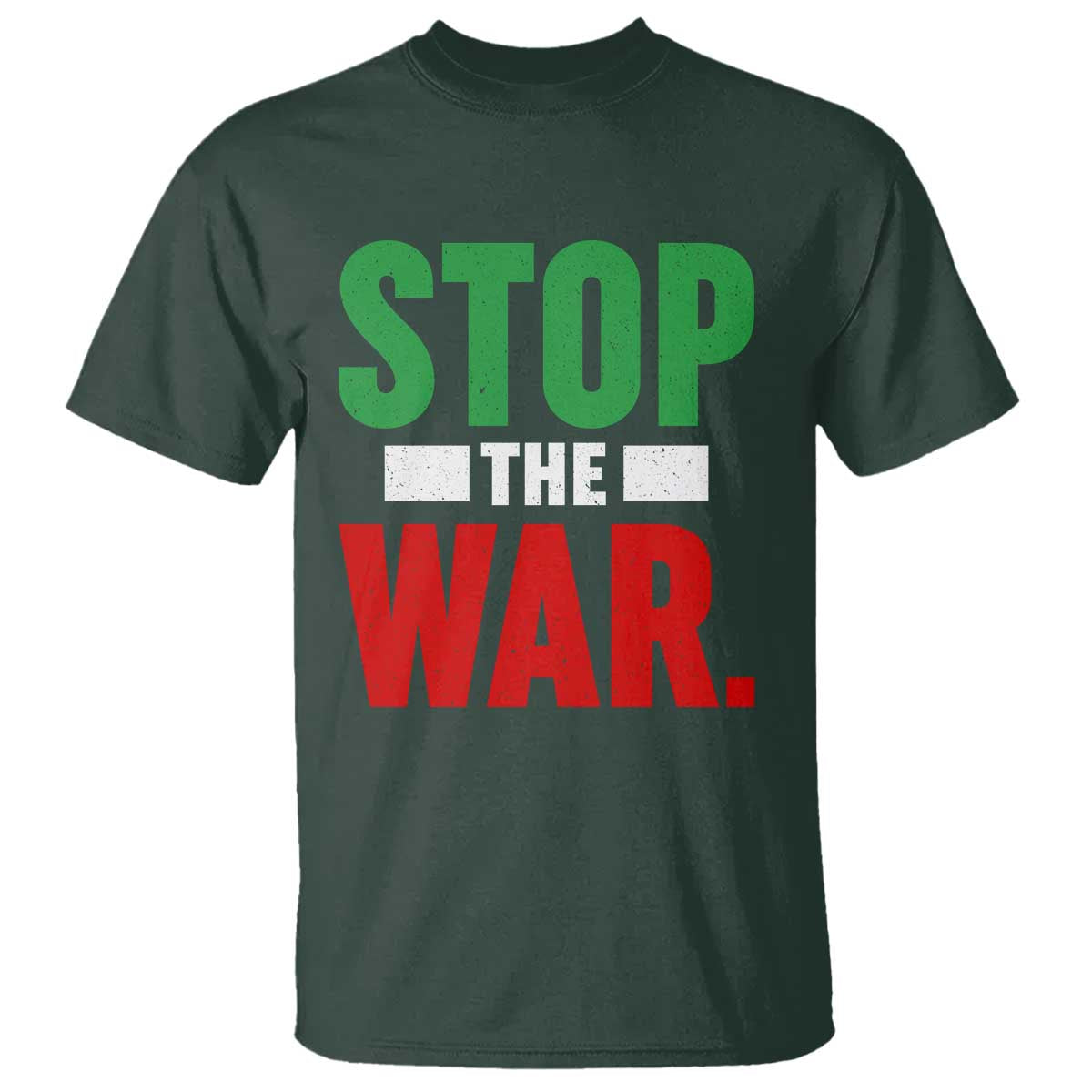 Free Iran Support Iranian MIGA T Shirt Stop The War TS14 Dark Forest Green Print Your Wear