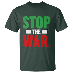 Free Iran Support Iranian MIGA T Shirt Stop The War TS14 Dark Forest Green Print Your Wear