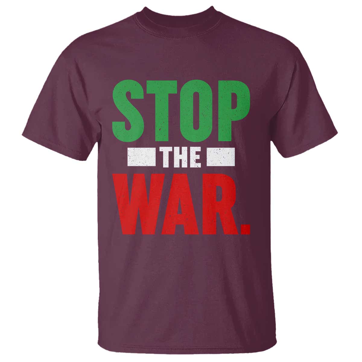 Free Iran Support Iranian MIGA T Shirt Stop The War TS14 Maroon Print Your Wear