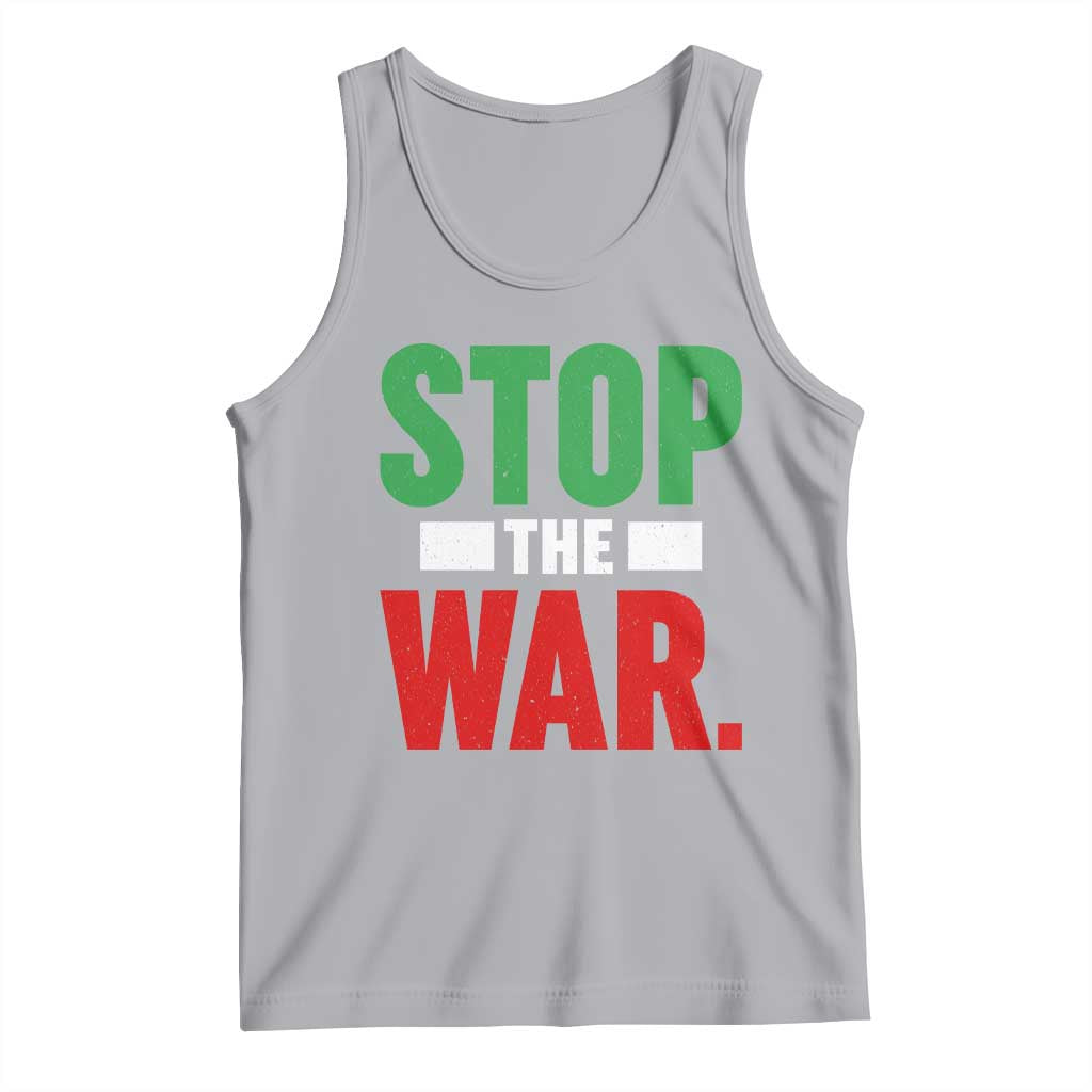 Free Iran Support Iranian MIGA Tank Top Stop The War TS14 Athletic Heather Print Your Wear