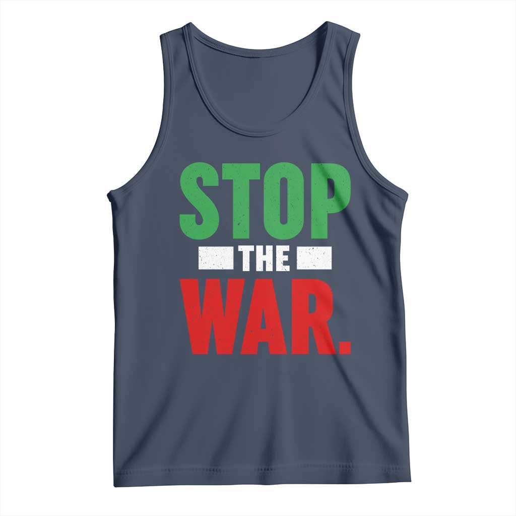 Free Iran Support Iranian MIGA Tank Top Stop The War TS14 Navy Print Your Wear