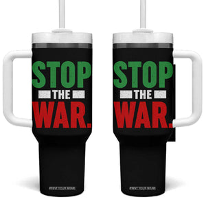 Free Iran Support Iranian MIGA Tumbler With Handle Stop The War TS14 One Size: 40 oz Black Print Your Wear