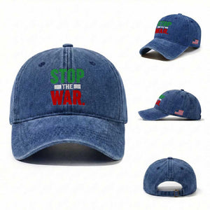 Free Iran Support Iranian MIGA Washed Cotton Baseball Cap Stop The War TS14 Washed Cap Universal Fit Royal Blue Print Your Wear