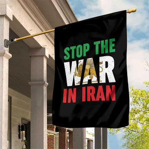 Free Iran Support Iranian MIGA Garden Flag Stop The War In Iran TS14 Print Your Wear