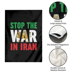 Free Iran Support Iranian MIGA Garden Flag Stop The War In Iran TS14 Print Your Wear