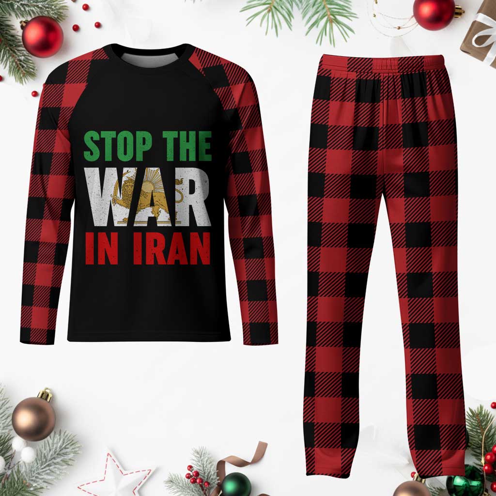 Free Iran Support Iranian MIGA Plaid Pajama Set Stop The War In Iran TS14 Buffalo Plaid Print Your Wear