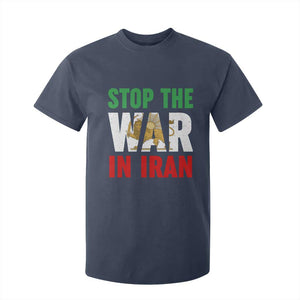 Free Iran Support Iranian MIGA T Shirt For Kid Stop The War In Iran TS14 Navy Print Your Wear