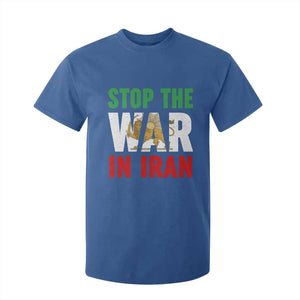 Free Iran Support Iranian MIGA T Shirt For Kid Stop The War In Iran TS14 Royal Blue Print Your Wear
