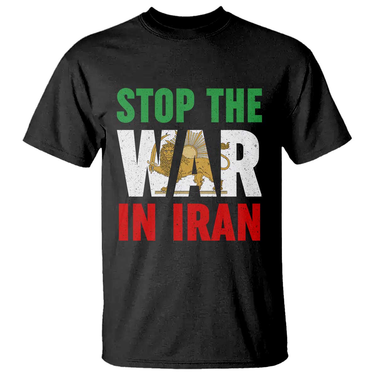 Free Iran Support Iranian MIGA T Shirt Stop The War In Iran TS14 Black Print Your Wear