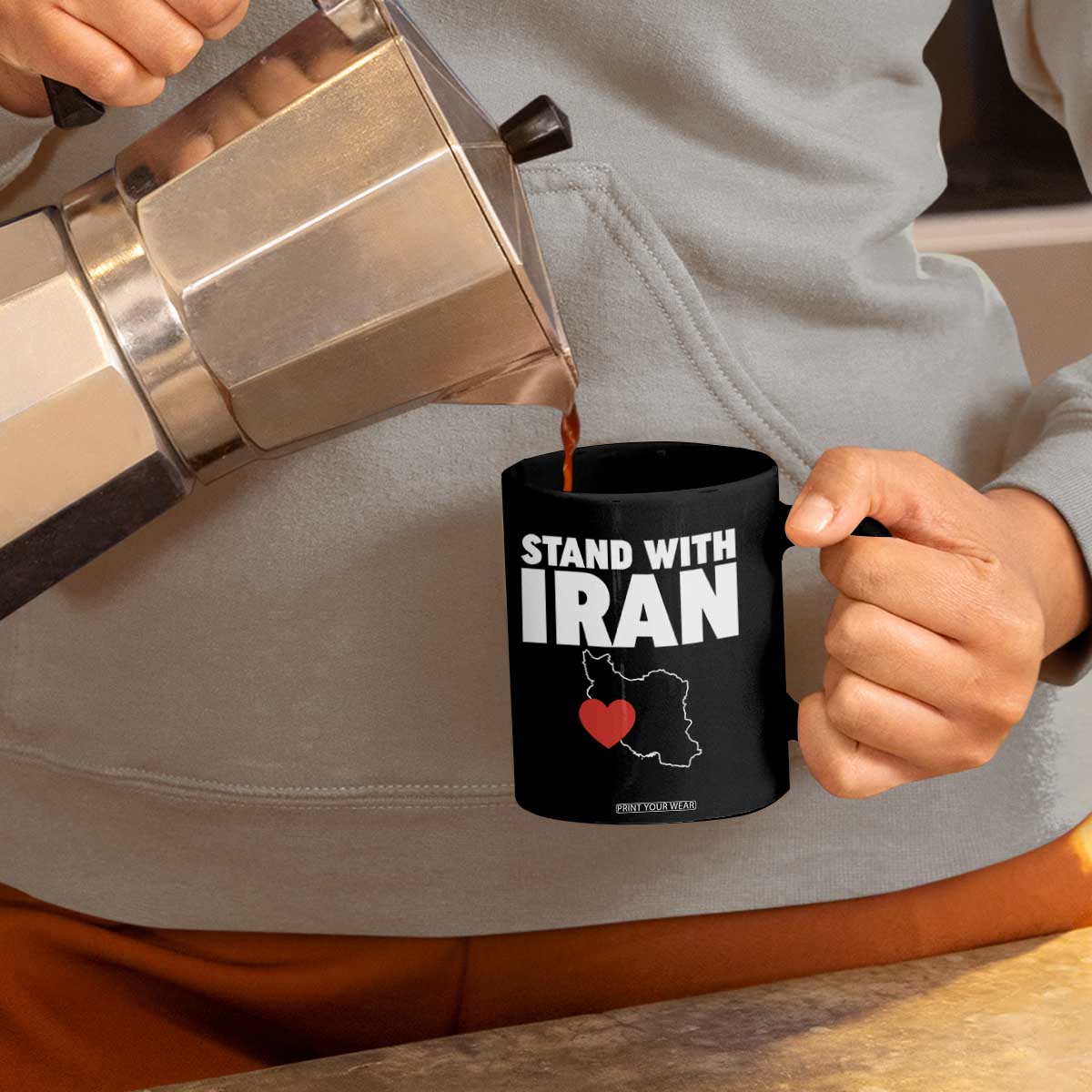 Free Iran Support Iranian MIGA Coffee Mug TS14 Print Your Wear