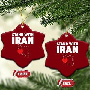 Free Iran Support Iranian MIGA Ceramic Ornament TS14 Print Your Wear