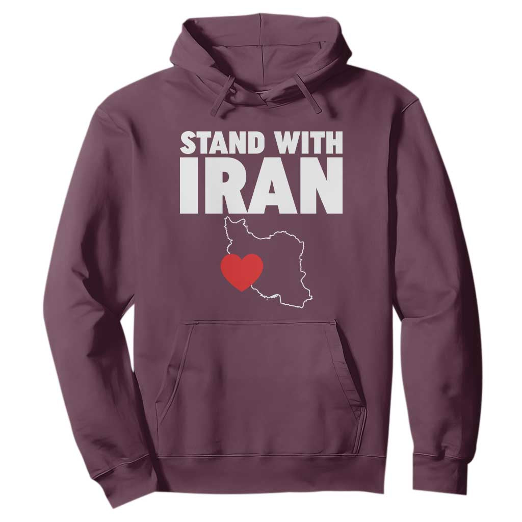Free Iran Support Iranian MIGA Hoodie TS14 Maroon Print Your Wear