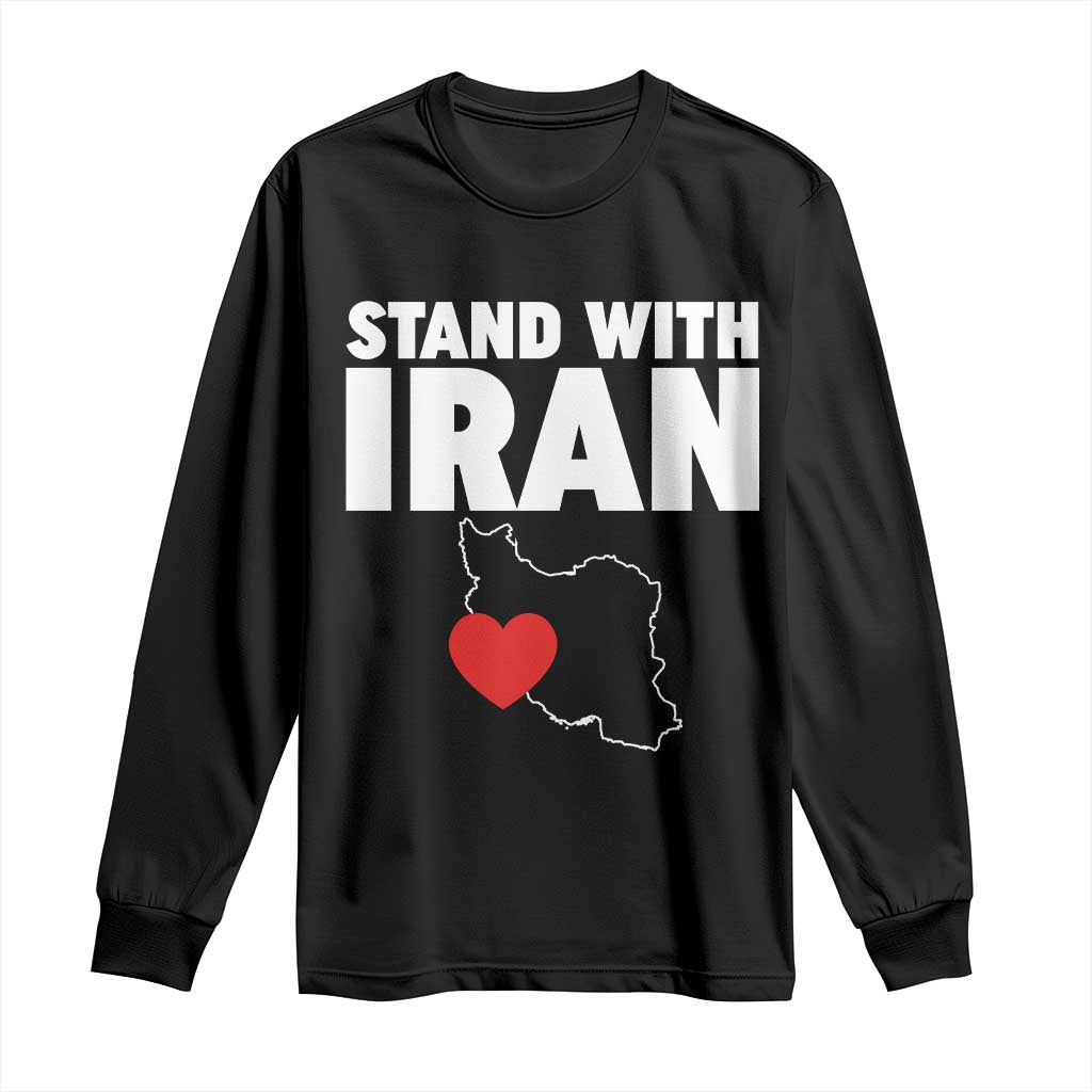 Free Iran Support Iranian MIGA Long Sleeve Shirt TS14 Black Print Your Wear