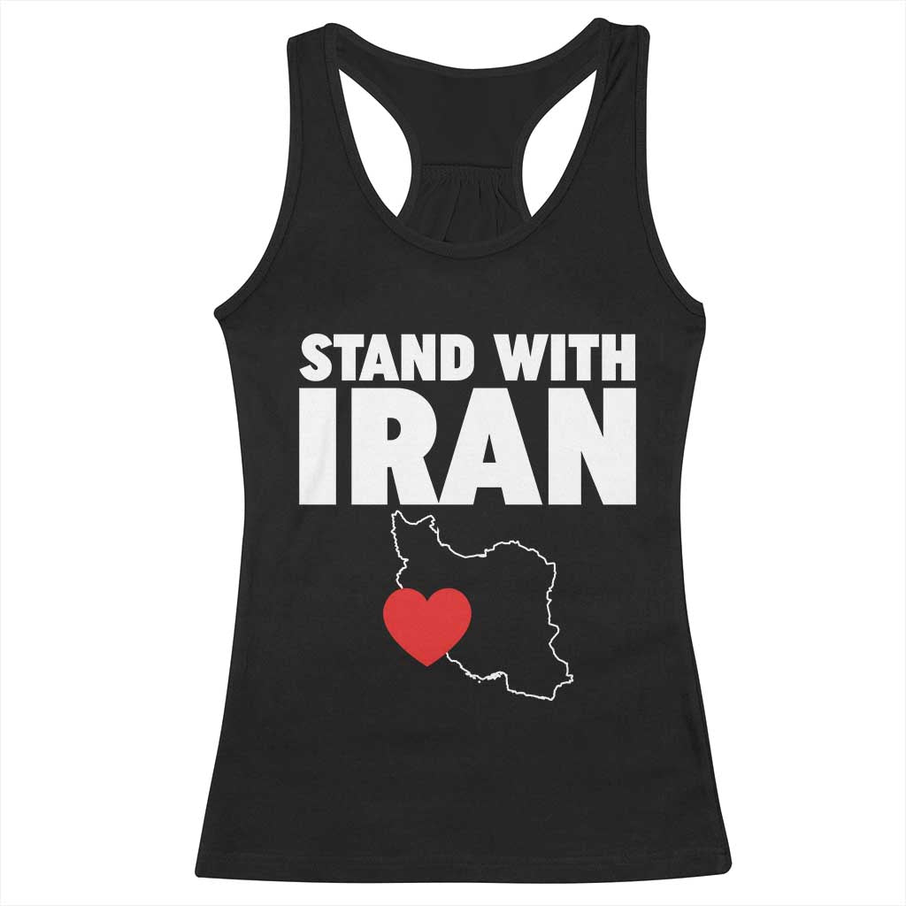 Free Iran Support Iranian MIGA Racerback Tank Top TS14 Black Print Your Wear
