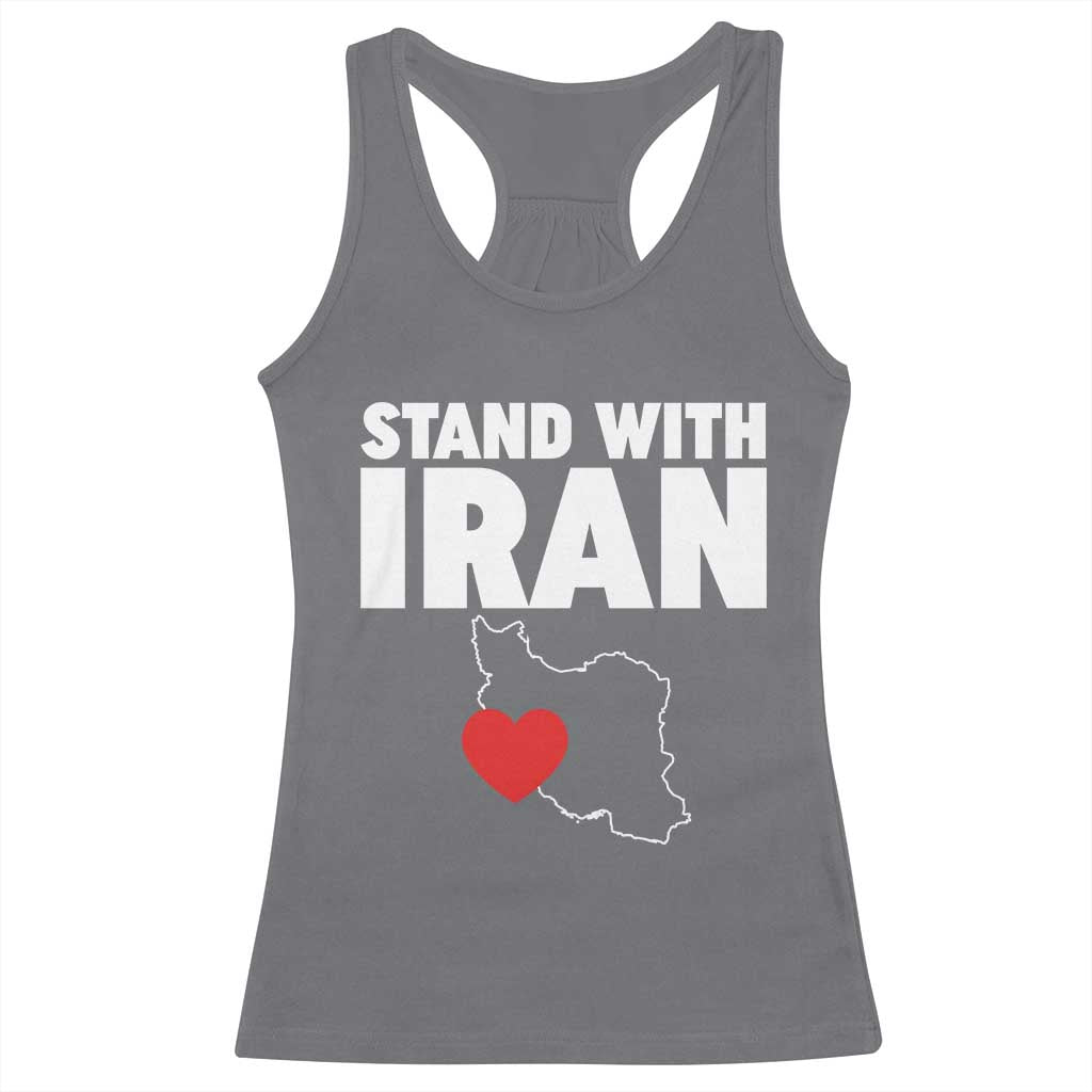 Free Iran Support Iranian MIGA Racerback Tank Top TS14 Charcoal Print Your Wear
