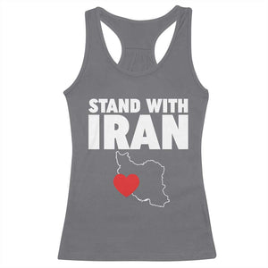Free Iran Support Iranian MIGA Racerback Tank Top TS14 Charcoal Print Your Wear