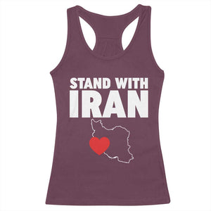 Free Iran Support Iranian MIGA Racerback Tank Top TS14 Maroon Print Your Wear