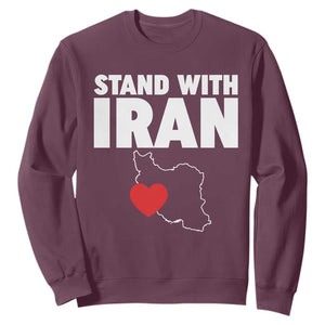 Free Iran Support Iranian MIGA Sweatshirt TS14 Maroon Print Your Wear