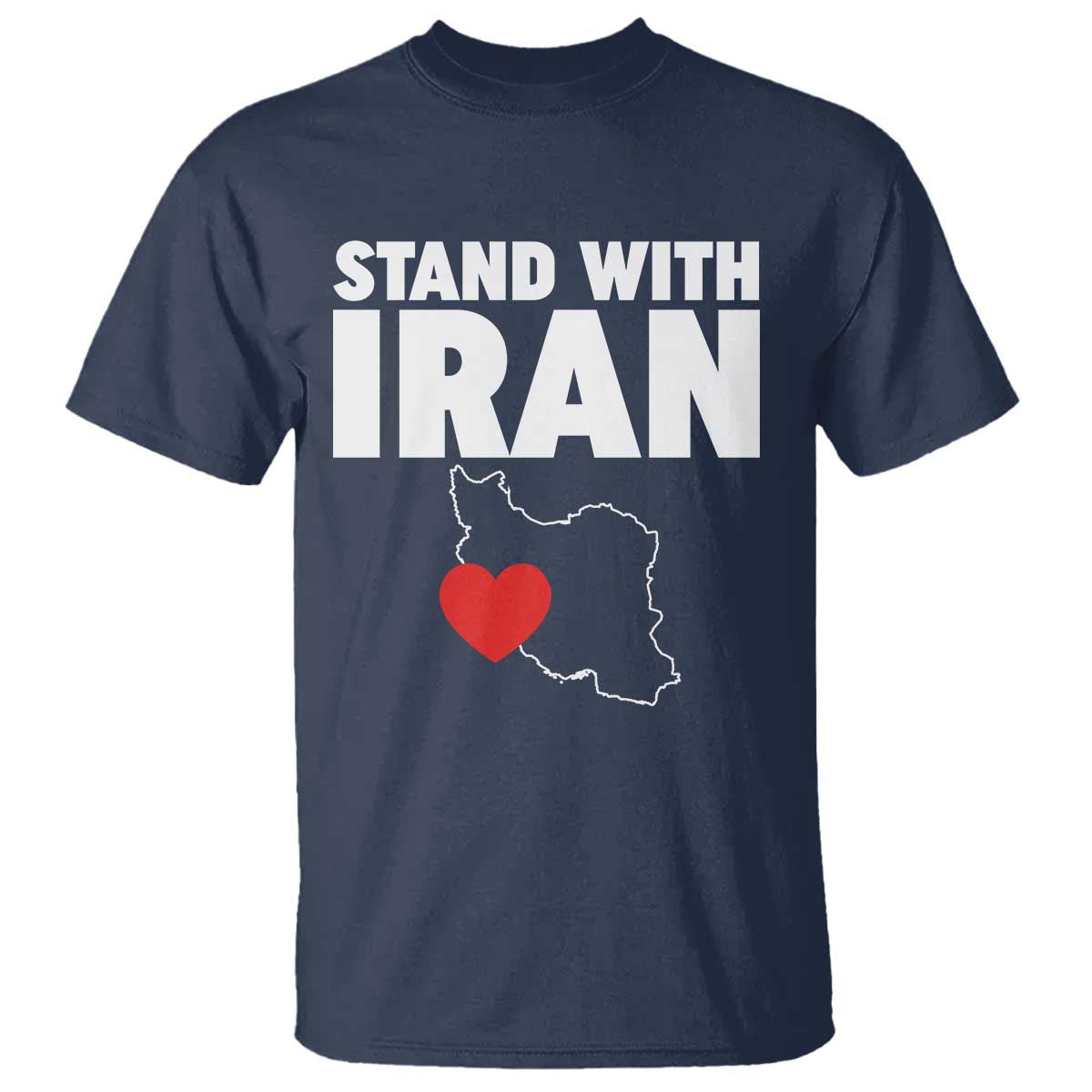 Free Iran Support Iranian MIGA T Shirt TS14 Navy Print Your Wear
