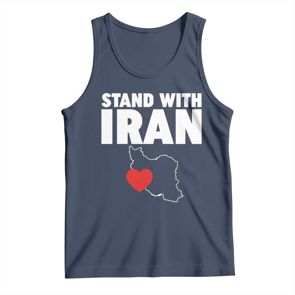 Free Iran Support Iranian MIGA Tank Top TS14 Navy Print Your Wear