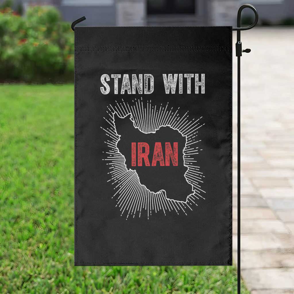 Free Iran Support Garden Flag Stand With Iran TS14 Print Your Wear