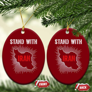 Free Iran Support Ceramic Ornament Stand With Iran TS14 Print Your Wear