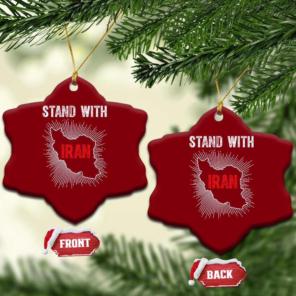 Free Iran Support Ceramic Ornament Stand With Iran TS14 Print Your Wear
