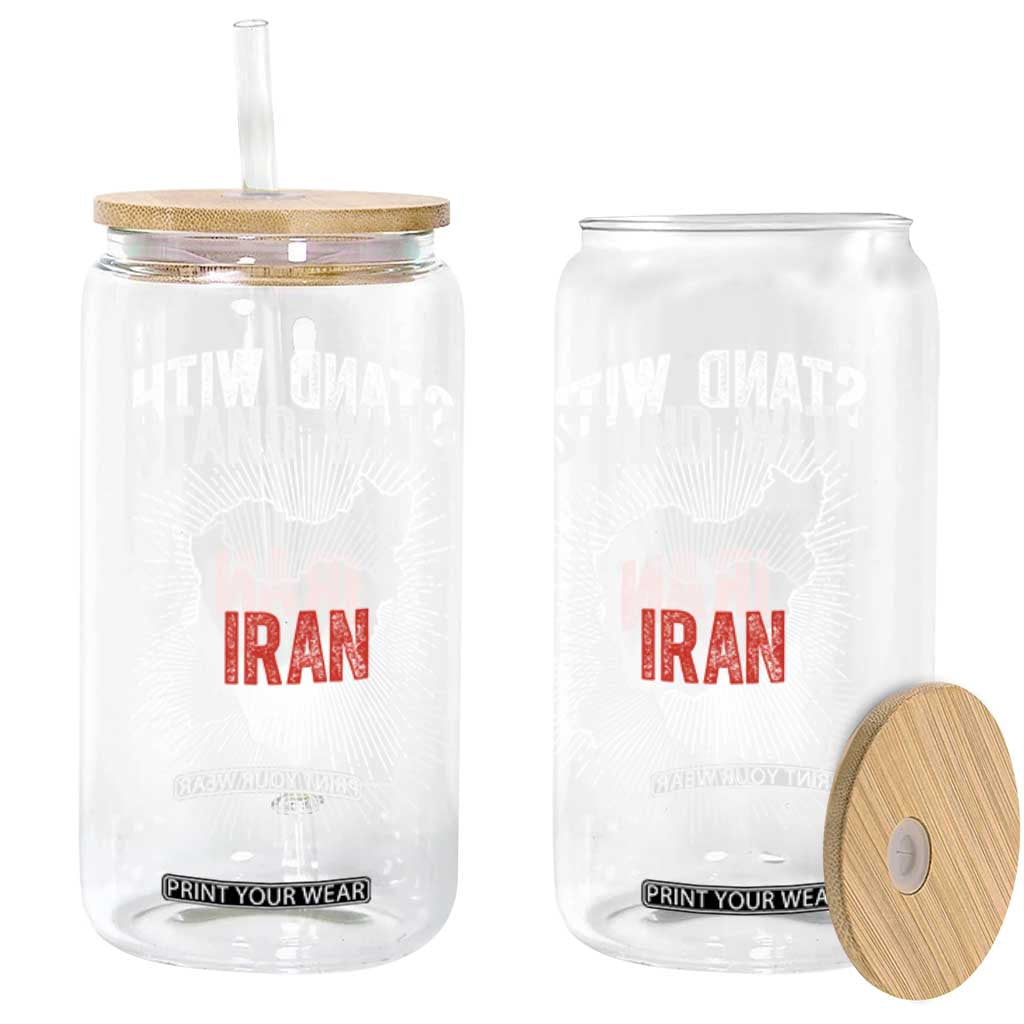 Free Iran Support Glass Can Stand With Iran TS14 Print Your Wear