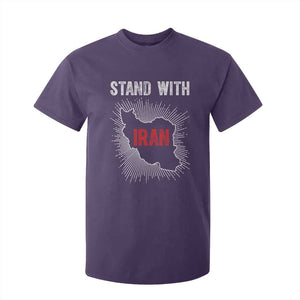 Free Iran Support T Shirt For Kid Stand With Iran TS14 Purple Print Your Wear