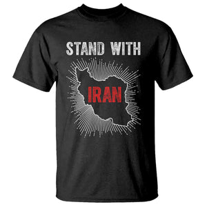 Free Iran Support T Shirt Stand With Iran TS14 Black Print Your Wear