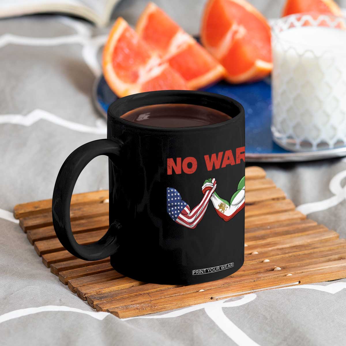 Free Iran Coffee Mug No War Support Iranian Freedom TS14 Print Your Wear