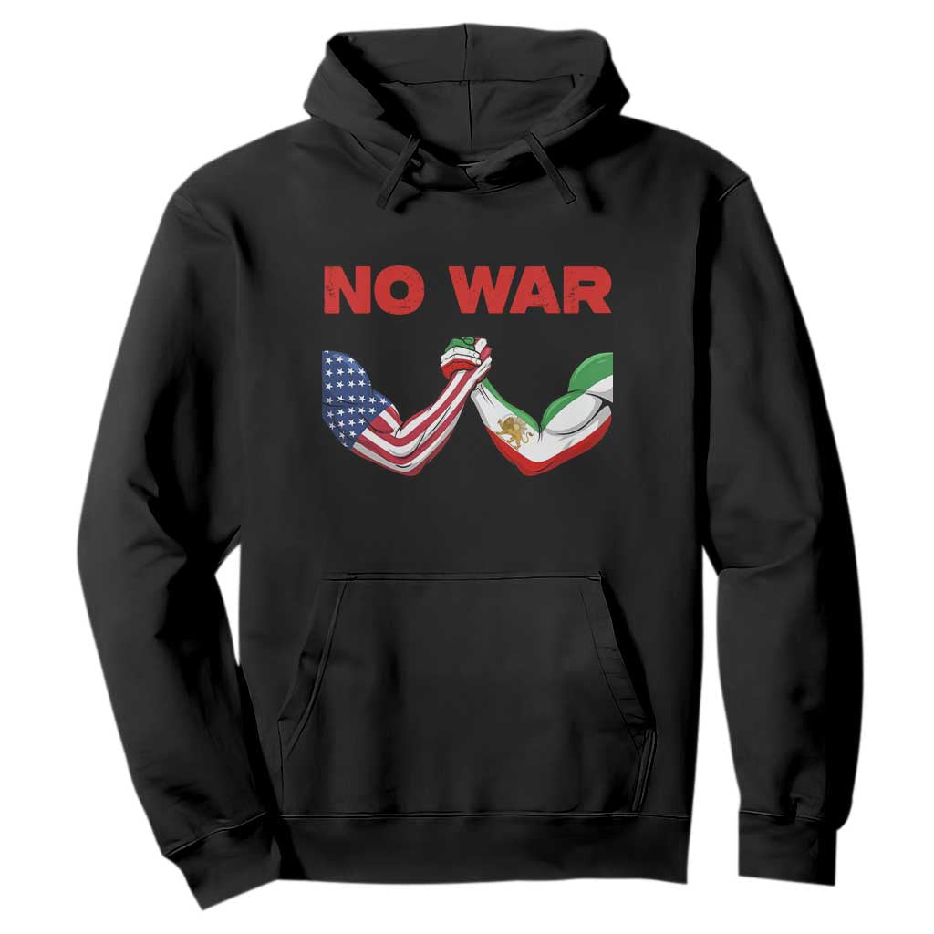 Free Iran Hoodie No War Support Iranian Freedom TS14 Black Print Your Wear