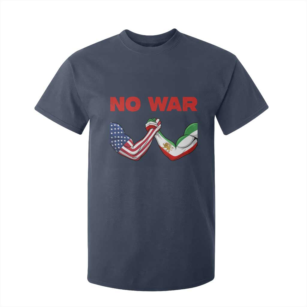Free Iran T Shirt For Kid No War Support Iranian Freedom TS14 Navy Print Your Wear