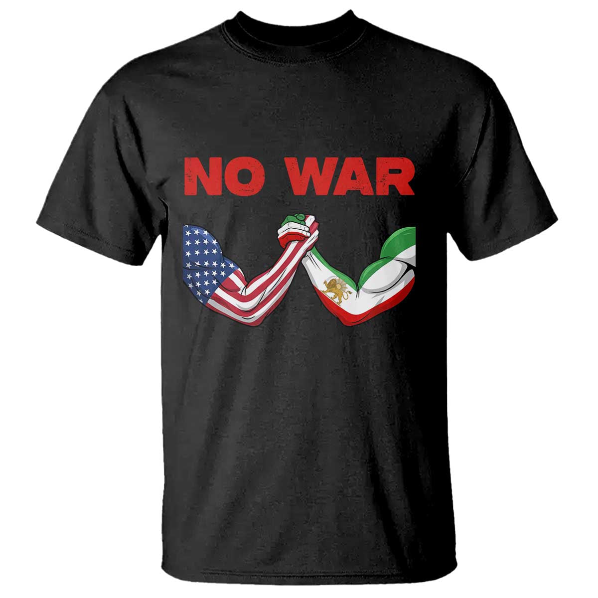 Free Iran T Shirt No War Support Iranian Freedom TS14 Black Print Your Wear