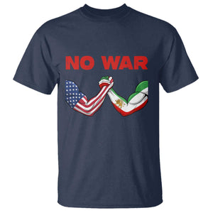 Free Iran T Shirt No War Support Iranian Freedom TS14 Navy Print Your Wear