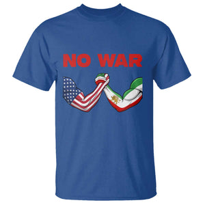Free Iran T Shirt No War Support Iranian Freedom TS14 Royal Blue Print Your Wear