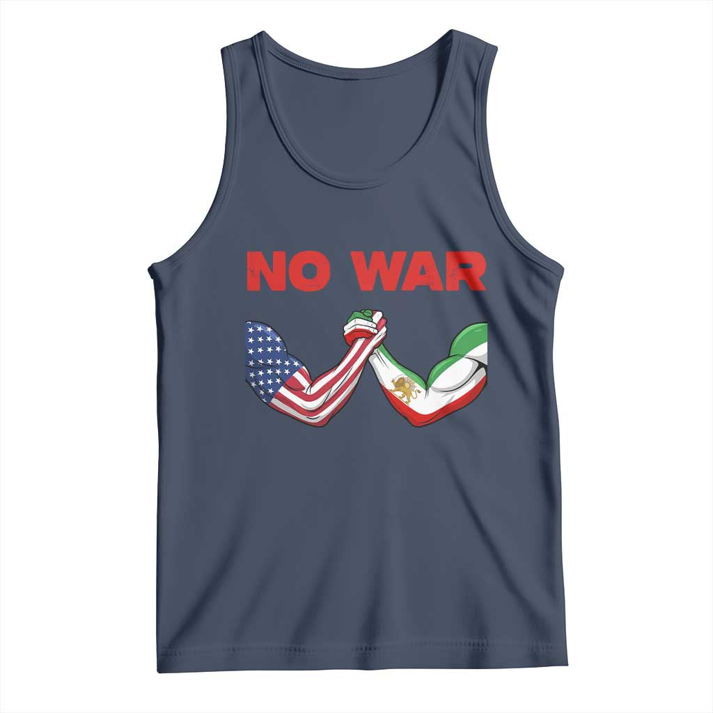 Free Iran Tank Top No War Support Iranian Freedom TS14 Navy Print Your Wear