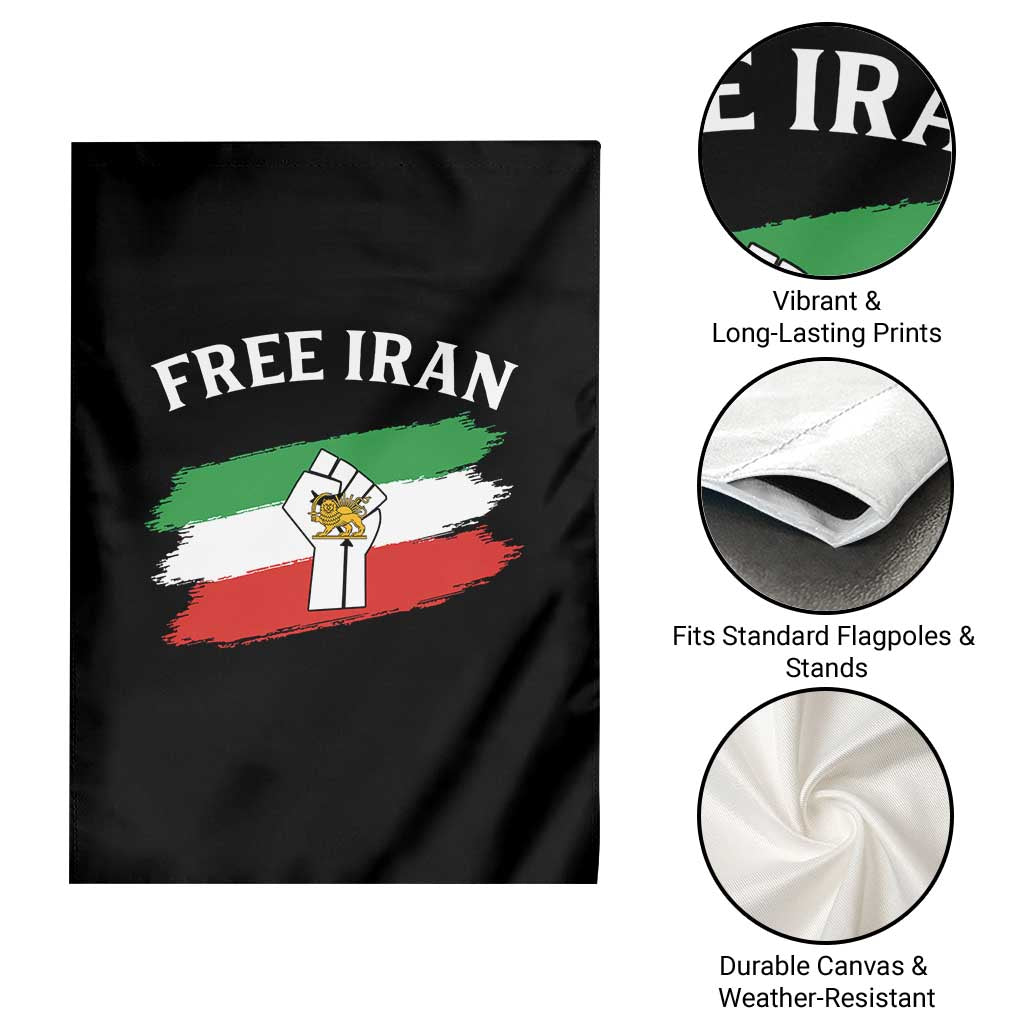 Free Iran Garden Flag Support Iranian Freedom No War TS14 Print Your Wear