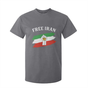 Free Iran T Shirt For Kid Support Iranian Freedom No War TS14 Charcoal Print Your Wear