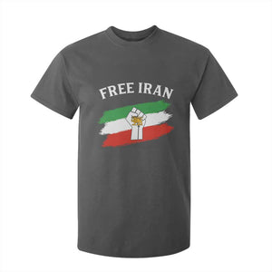 Free Iran T Shirt For Kid Support Iranian Freedom No War TS14 Dark Heather Print Your Wear
