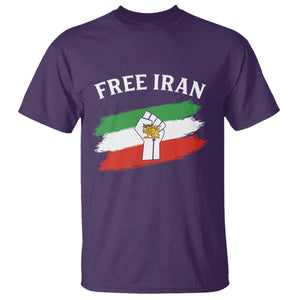 Free Iran T Shirt Support Iranian Freedom No War TS14 Purple Print Your Wear