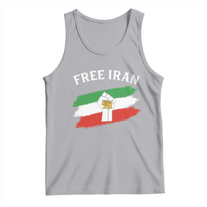Free Iran Tank Top Support Iranian Freedom No War TS14 Athletic Heather Print Your Wear