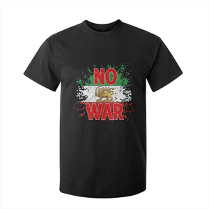 Free Iran Flag T Shirt For Kid No War Support Iranian Freedom TS14 Black Print Your Wear