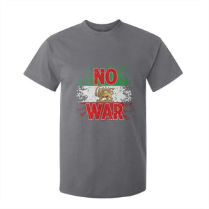 Free Iran Flag T Shirt For Kid No War Support Iranian Freedom TS14 Charcoal Print Your Wear
